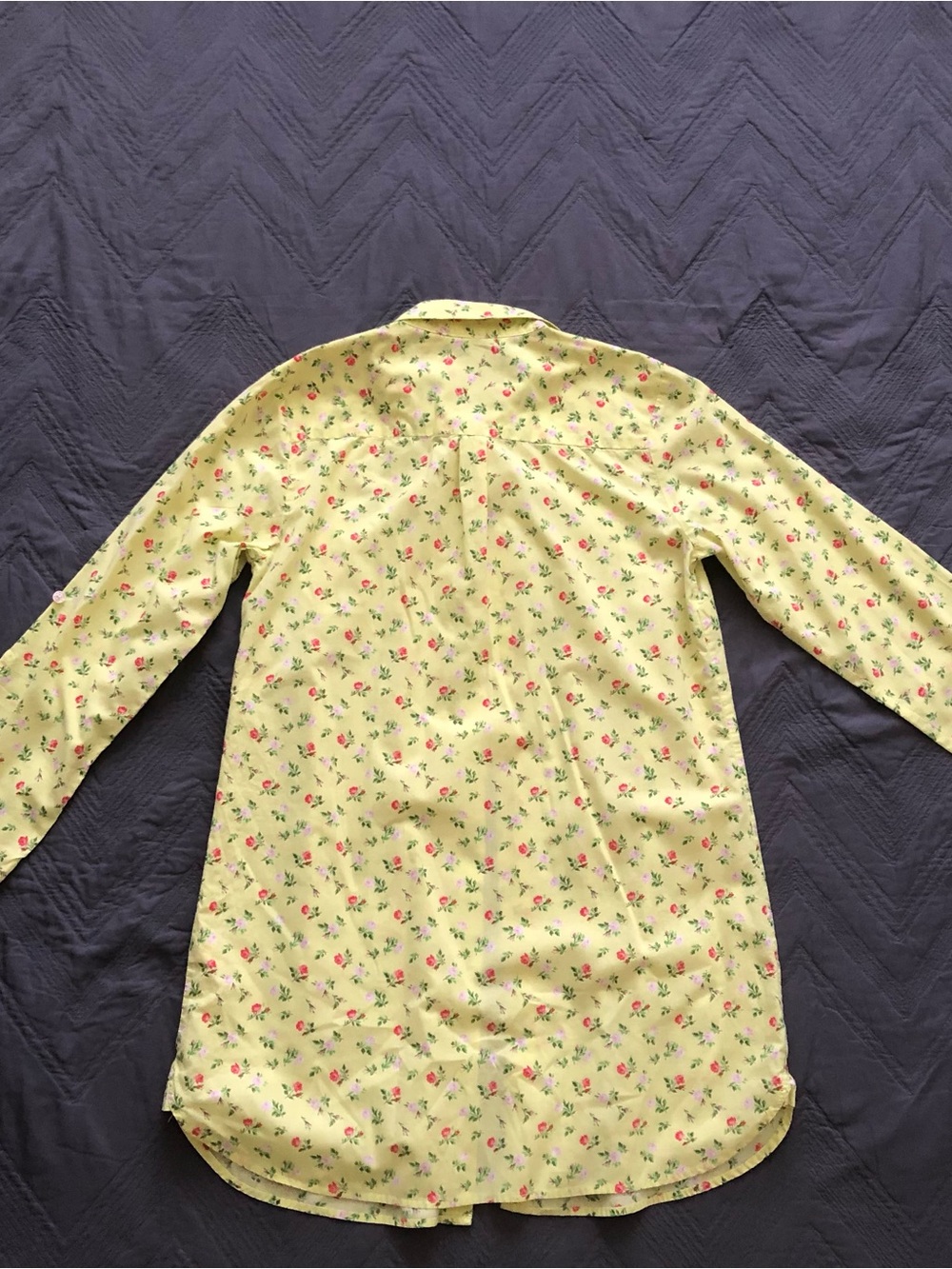 Victoria's Secret Yellow Floral Button-Down Nightshirt - Picture 4 of 7